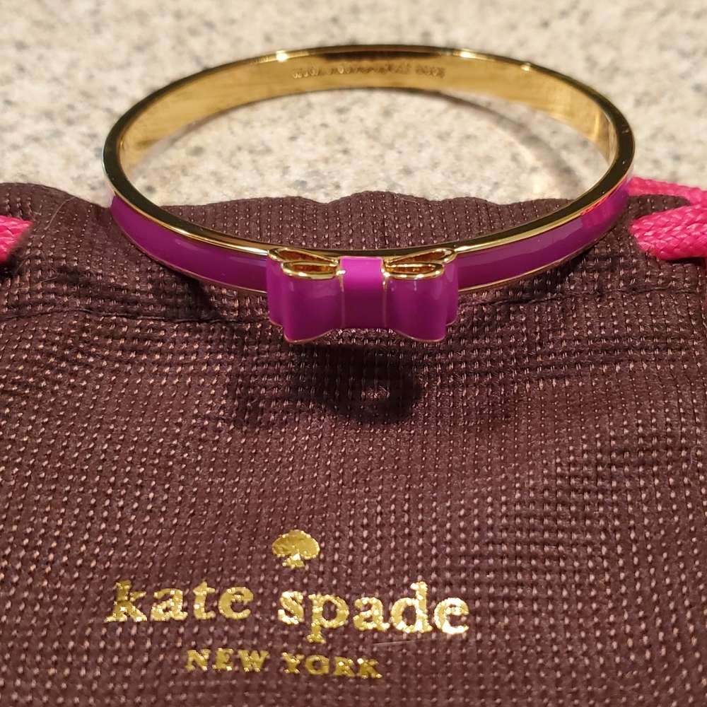 Kate Spade MAGENTA Take A Bow Bangle
